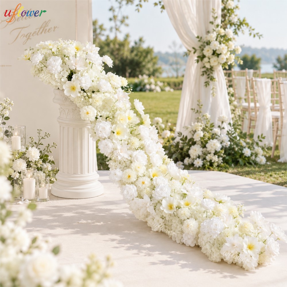 Table Runner - Guirlanda de Flores Artificiais Uflower com