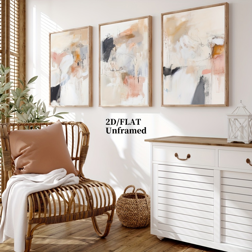Conjunto de 3 Peças de Arte de - Abstract Canvas Set avaliação e preço