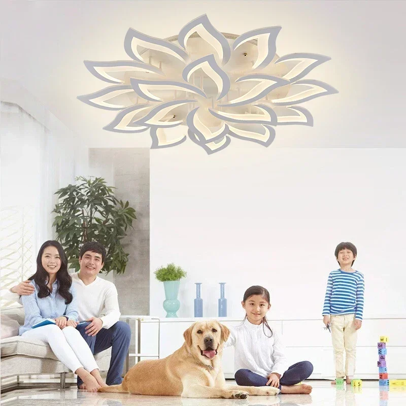 Lustre de pétala LED para sala - Interior Design High End avaliação e preço