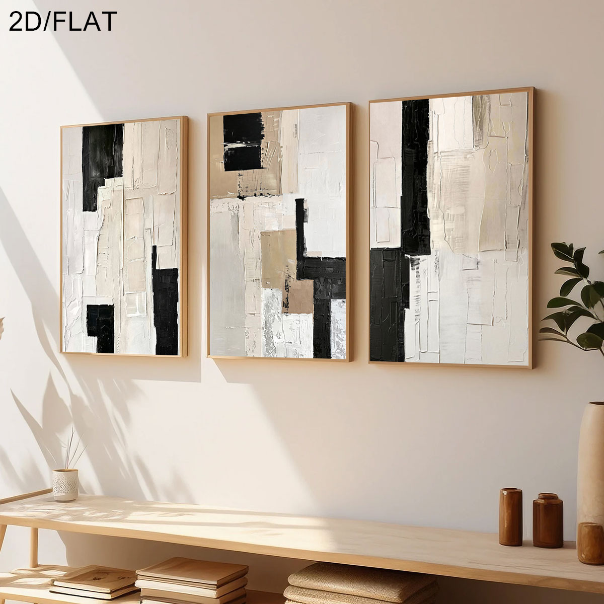 Conjunto de 3 Pôsteres Moderno - Abstract Canvas Set avaliação e preço