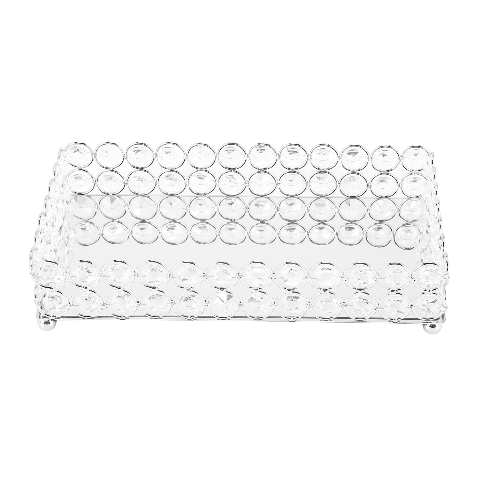 Bandeja retangular de cristal  - Decorative Mirror avaliação e preço
