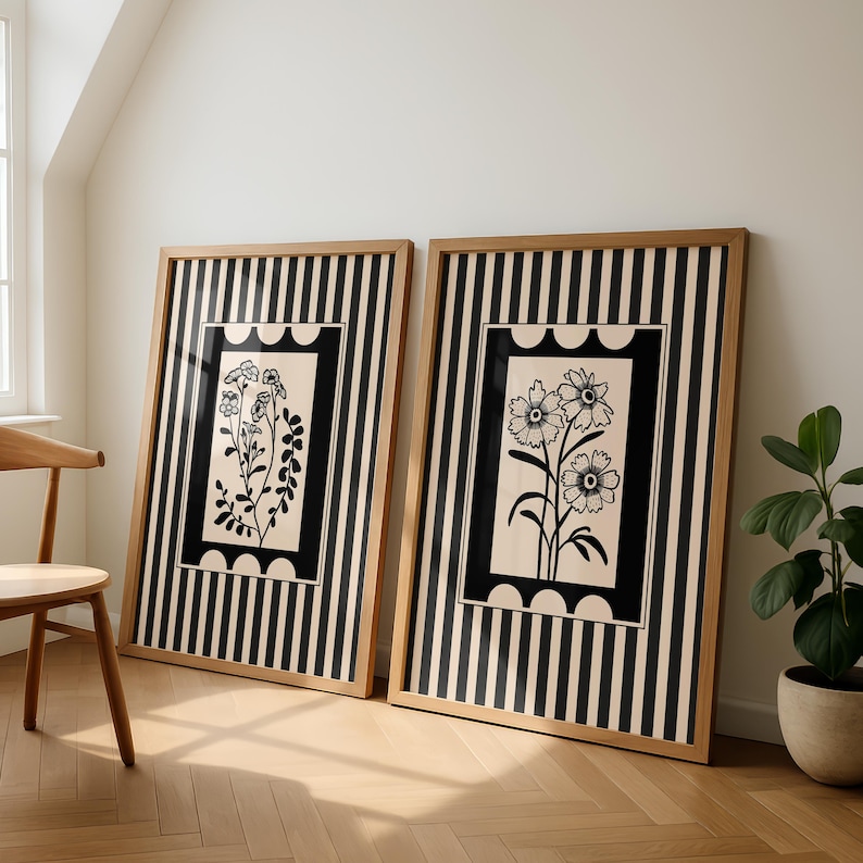 2 pçs/set estilo boêmio planta - Abstract Canvas Set avaliação e preço